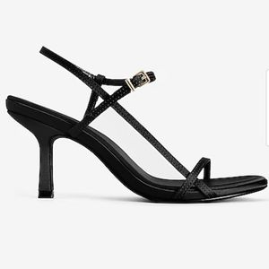 Strappy Slingback Mid Heeled Sandals